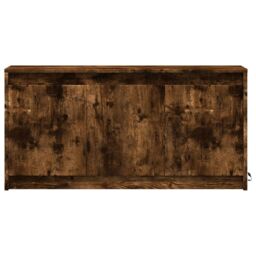 Berkfield Home TV Cabinet with LED Smoked Oak 100x34x50 cm Engineered Wood in Brown - Size: 100 x 34 x 50 cm - thumbnail 6