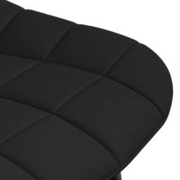 More4Homes Arlo Walnut Table Top W Walnut Legs + Nova Faux Leather Dining Chair Set Of 4 in Black - thumbnail 4