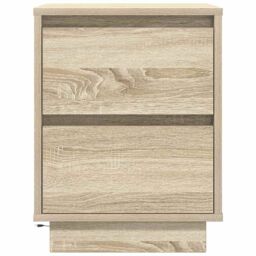 Berkfield Home Bedside Cabinets with LED Lights¬†2 pcs Sonoma Oak 38x34x50 cm - Size: 38 x 34 x 50 cm - thumbnail 9