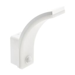 CGC Lighting Paris White Curved LED Wall Light with PIR Motion Sensor Full Opal Front Diffuser - thumbnail 2