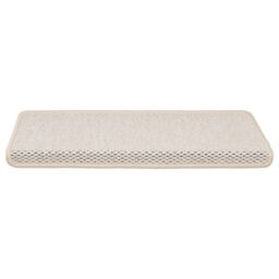 Berkfield Home Stair Mats Self-adhesive Sisal-Look 15 pcs 65x21x4 cm Cream - Size: Medium - thumbnail 4