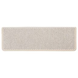 Berkfield Home Stair Mats Self-adhesive Sisal-Look 15 pcs 65x21x4 cm Cream - Size: Medium - thumbnail 6