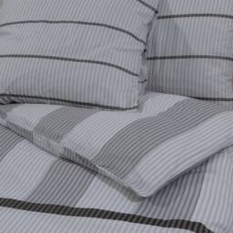 Berkfield Home Duvet Cover Set Grey 140x200 cm Cotton - thumbnail 5