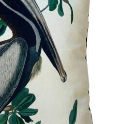 John James Audubon Brown Pelican Filled Cushion in White - thumbnail 2