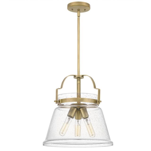Netlighting Quoizel Wimberley Dome Pendant Ceiling Light Weathered Brass in Yellow - image 1