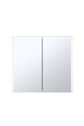 Living and Home Wall Mount LED Bathroom Mirror Cabinet with Defogger, Shaver Socket in Silver - thumbnail 3