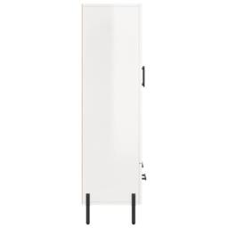 Berkfield Home Highboard High Gloss White 69.5x31x115 cm Engineered Wood - thumbnail 7