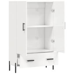 Berkfield Home Highboard High Gloss White 69.5x31x115 cm Engineered Wood - thumbnail 5