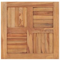 Berkfield Home Table Top Solid Teak Wood 60x60x2.5 cm in Brown - thumbnail 4
