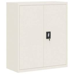 Berkfield Home File Cabinet White 90x40x105 cm Steel - Size: 90 x 40 x 105 cm - thumbnail 1