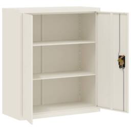 Berkfield Home File Cabinet White 90x40x105 cm Steel - Size: 90 x 40 x 105 cm - thumbnail 4
