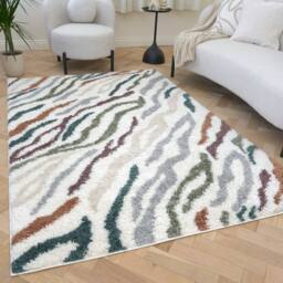 THE RUGS Moodi Abstract Design Shaggy Soft High Pile Living Room Rug & Runner - Size: 120 cm x 170 cm - thumbnail 7