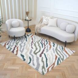 THE RUGS Moodi Abstract Design Shaggy Soft High Pile Living Room Rug & Runner - Size: 120 cm x 170 cm - thumbnail 8