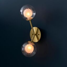 Netlighting 'ROME' Dimmable Stylish Contemporary Indoor Decorative Metal Wall Lamp in Yellow - thumbnail 2