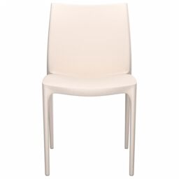 Berkfield Home Garden Chairs 2 pcs Cream 50x46x80 cm Polypropylene in Beige - Size: 50 x 46 x 80 cm - thumbnail 4
