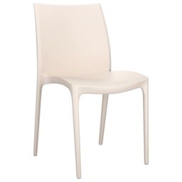 Berkfield Home Garden Chairs 2 pcs Cream 50x46x80 cm Polypropylene in Beige - Size: 50 x 46 x 80 cm - thumbnail 3