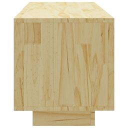 Berkfield Home TV Cabinet 110x30x33.5 cm Solid Pinewood in Brown - thumbnail 5