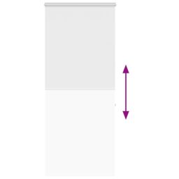 Berkfield Home Shower Roller Blind with Cassette 90x240 cm Fabric Width 86 cm in White - thumbnail 5