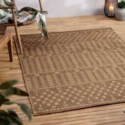Yard Seagrove Jute Effect Indoor/Outdoor Rug in Natural - Size: 120 cm x 170 cm - thumbnail 1