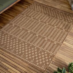 Yard Seagrove Jute Effect Indoor/Outdoor Rug in Natural - Size: 120 cm x 170 cm - thumbnail 4