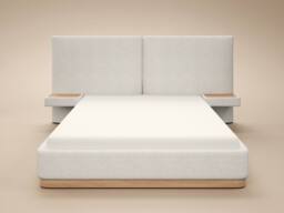 Solace+Co Vera Hotel Bed with Bedside Tables Cream - Size: Double - thumbnail 5