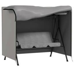 STILVORA Swing Chair Cover 177 cm with Zipped Front in Grey - thumbnail 4