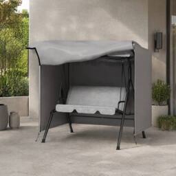 STILVORA Swing Chair Cover 177 cm with Zipped Front in Grey