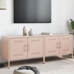 Berkfield Home TV Cabinets 2 pcs Pink 68x39x50.5 cm Steel