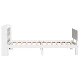 Berkfield Home Bed Frame with Headboard without Mattress White 90x200 cm - thumbnail 5