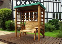 Charles Taylor Trading Wentworth Two Seater Arbour Green in Brown - thumbnail 4