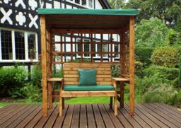 Charles Taylor Trading Wentworth Two Seater Arbour Green in Brown - thumbnail 3