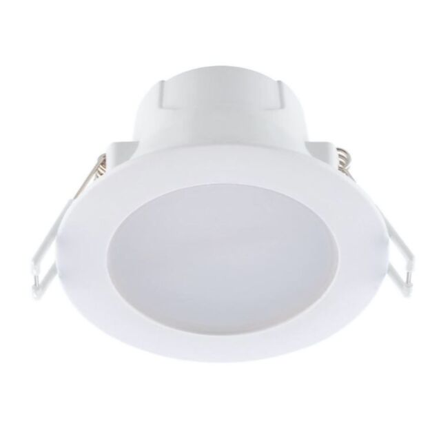 First Choice Lighting Set of 40 CCT LED Bathroom Downlights - White IP44 Recessed Downlights - image 1
