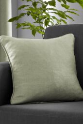 Fusion 'Strata' Luxe Velvet Filled Cushion in Green - Size: 43 cm x 43 cm