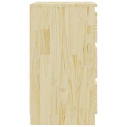 Berkfield Home Durable Bedside Cabinets 2 pcs 60x36x64 cm Solid Pinewood in Natural - Size: 60 x 36 x 64 cm - thumbnail 7