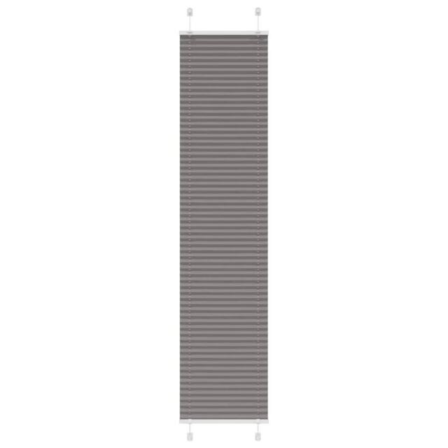 Berkfield Home Pleated Blind Anthracite 45x200 cm Fabric Width 44.4 cm Polyester in Dark Grey - image 1