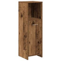 Berkfield Home 3 Piece Bathroom Furniture Set Old Wood Engineered Wood in Brown - thumbnail 6