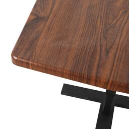 Levede Standing Desk Height Adjustable Stand Folding Laptop Table Shelf USB in Brown - thumbnail 7