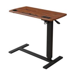 Levede Standing Desk Height Adjustable Stand Folding Laptop Table Shelf USB in Brown