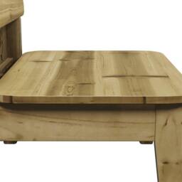 Berkfield Home Garden Chairs 2 pcs 60x52.5x72 cm Impregnated Wood Pine in Brown - thumbnail 7