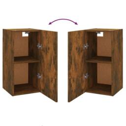 Berkfield Home Classic 7 Piece TV Cabinet Set Smoked Oak Engineered Wood in Brown - thumbnail 7