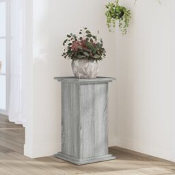 Berkfield Home Plant Stand Grey Sonoma 33x33x60 cm Engineered Wood - Size: 33 x 33 x 60 cm