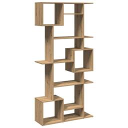 Berkfield Home Classic Book Cabinet Artisian Oak 92x29x188 cm Engineered Wood in Brown - Size: 92 x 29 x 188 cm - thumbnail 6