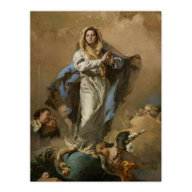 "Artery8 Giovanni Battista Tiepolo Immaculate Conception of Mary Wall Art Print - Size: W12"" x H16""" - image 1