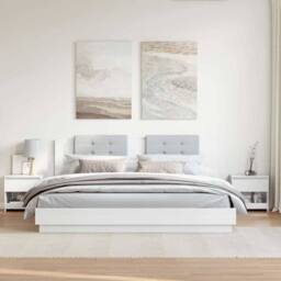Berkfield Home Bedside Cabinets 2 pcs High Gloss White 40x30x39 cm Engineered Wood - Size: 40 x 30 x 39 cm - thumbnail 3
