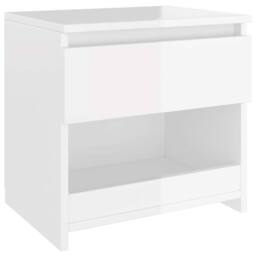 Berkfield Home Bedside Cabinets 2 pcs High Gloss White 40x30x39 cm Engineered Wood - Size: 40 x 30 x 39 cm - thumbnail 5
