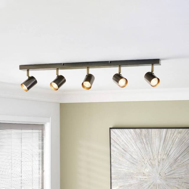 Pagazzi Hereford Matte Pewter 5-Spot Bar in Grey - image 1