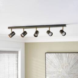 Pagazzi Hereford Matte Pewter 5-Spot Bar in Grey - thumbnail 2