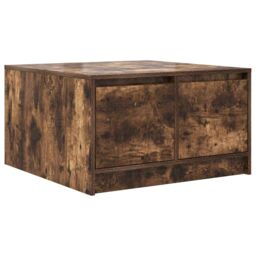 Berkfield Home Coffee Table with Drawers Smoked Oak 70.5x70x40 cm in Brown - thumbnail 8