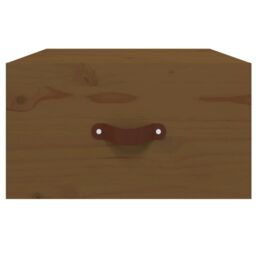Berkfield Home Wall-mounted Bedside Cabinet Honey Brown 40x29.5x22 cm - thumbnail 5