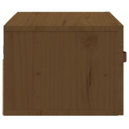 Berkfield Home Wall-mounted Bedside Cabinet Honey Brown 40x29.5x22 cm - thumbnail 6